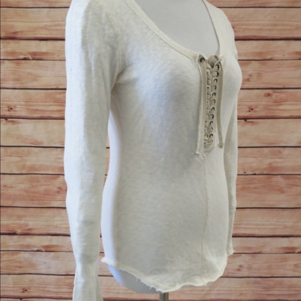 Free People lace up top